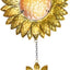 Campana jardín decorativa 26.5x7.5" naranja cálido