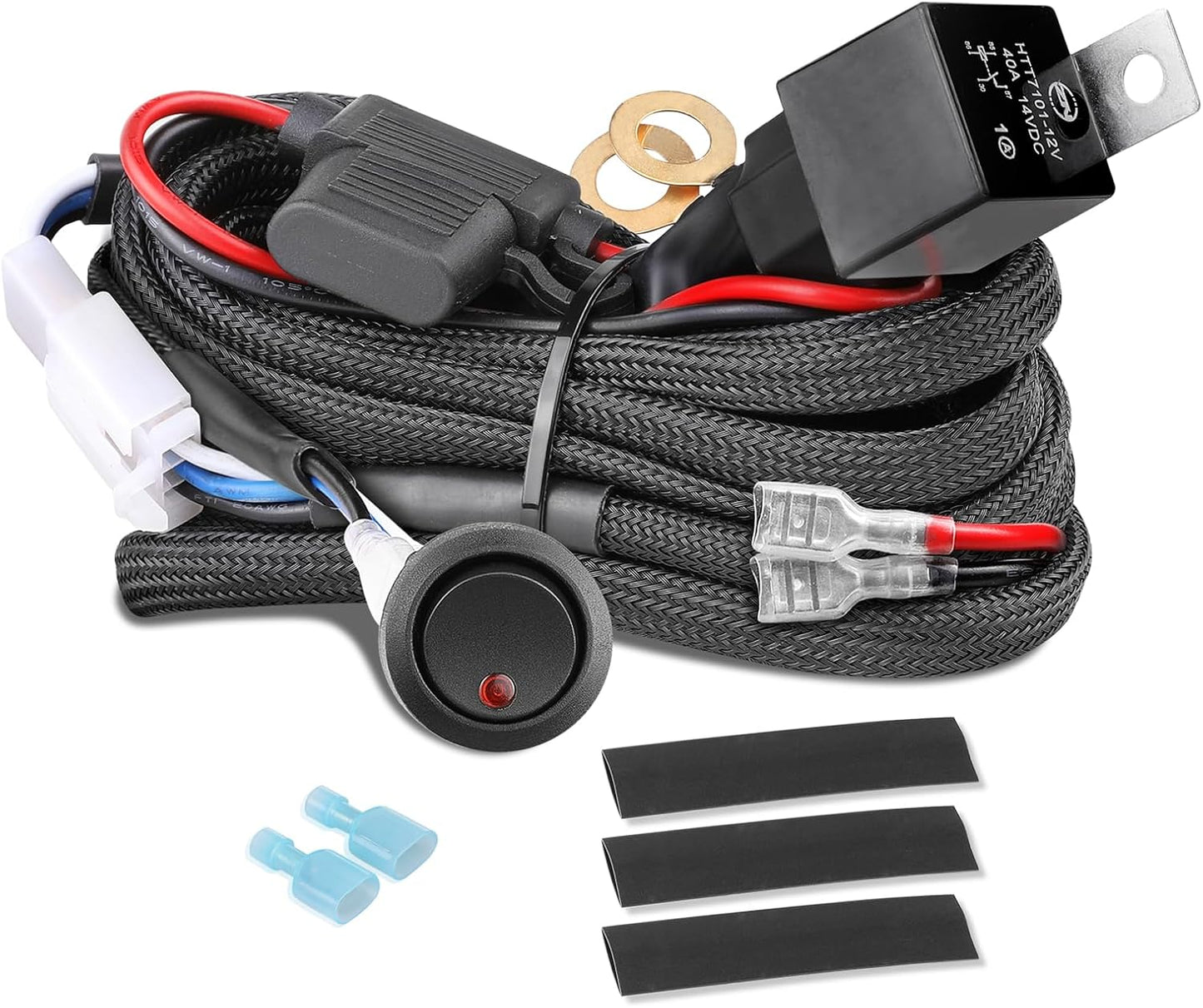 Kit arnés 12V con relé 40A para luces antiniebla