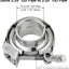 Abrazadera V 2.25" acero inox para escape automotriz