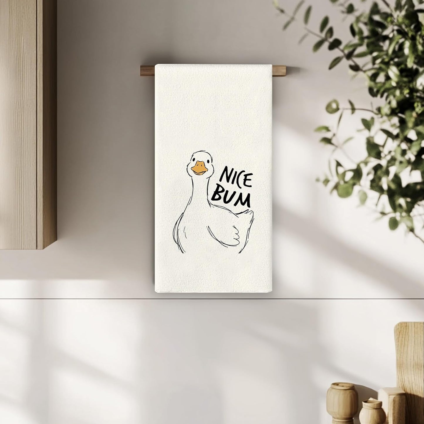 Toallas de cocina Goose Decor con diseño de ganso de 16 x 24 pulgadas