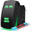 Interruptor rocker láser luz trasera verde 5PIN