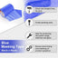 Cinta adhesiva azul ancha 6pulg x40yardas para corte láser