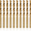 Juego 10 Pzas Brocas Cobalto 1/4pulg Acero Inox