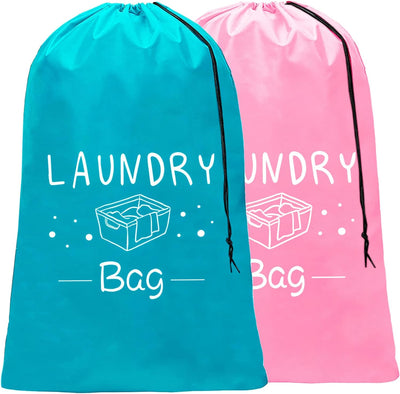 2 Pzas Bolsas Lavandería Viaje Extra Grande Con Cordón