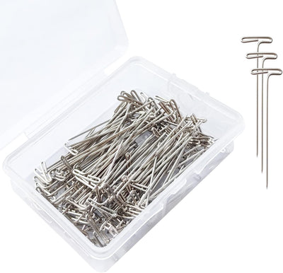 100 Pasadores T 1.5pulg para Peluca Tejer Acolchado