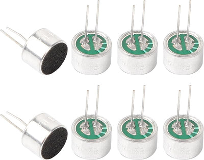 8 Pzas Micrófono Electret Cilíndrico 0.394x0.276pulg PCB