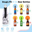 Pack 4 Fundas Neopreno Aislantes Botella 12oz Con Cremallera