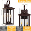 Luminaria exterior bronce 2 luces E12 18"