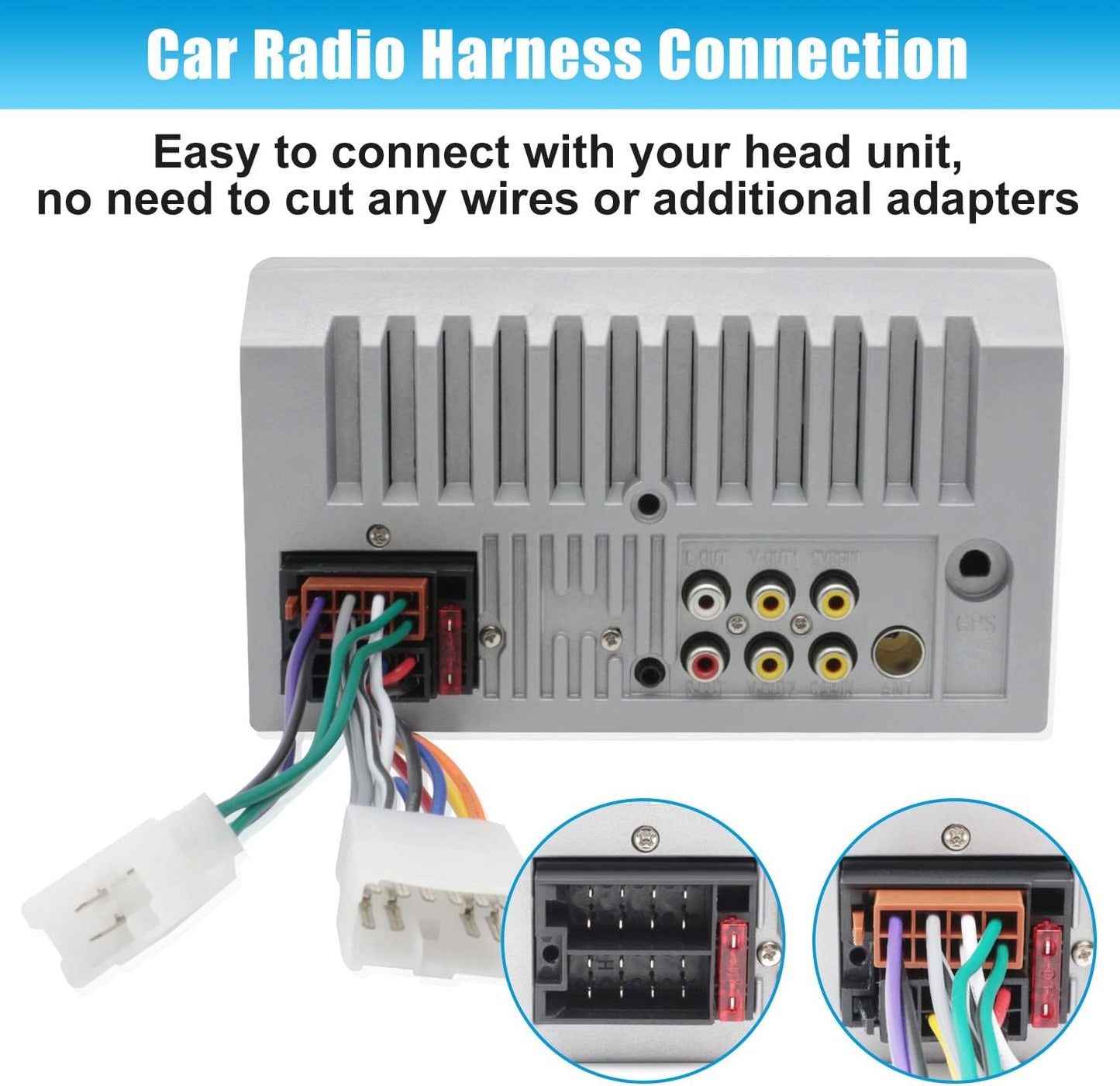 Arnés reemplazo radio ISO Toyota Corolla Camry RAV4