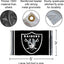 Kit mástil soporte bandera Los Vegas Raiders
