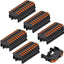 Pack 50 Bloques Riel Din Conectores 24-12 AWG Negro