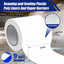 Cinta de polietileno blanca 6pulg x 180ft para barrera de