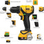 Kit taladro inalámbrico 12V 201 par 2 vel 3/8pulg