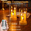 Vela cono LED sin llama control remoto decoración