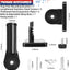 Soporte ajustable para asta de bandera exterior de metal