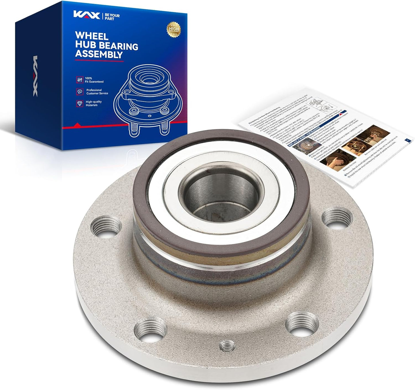 Cojinete cubo rueda trasera VW CC 2.0T 09-10 13 5 lengüetas
