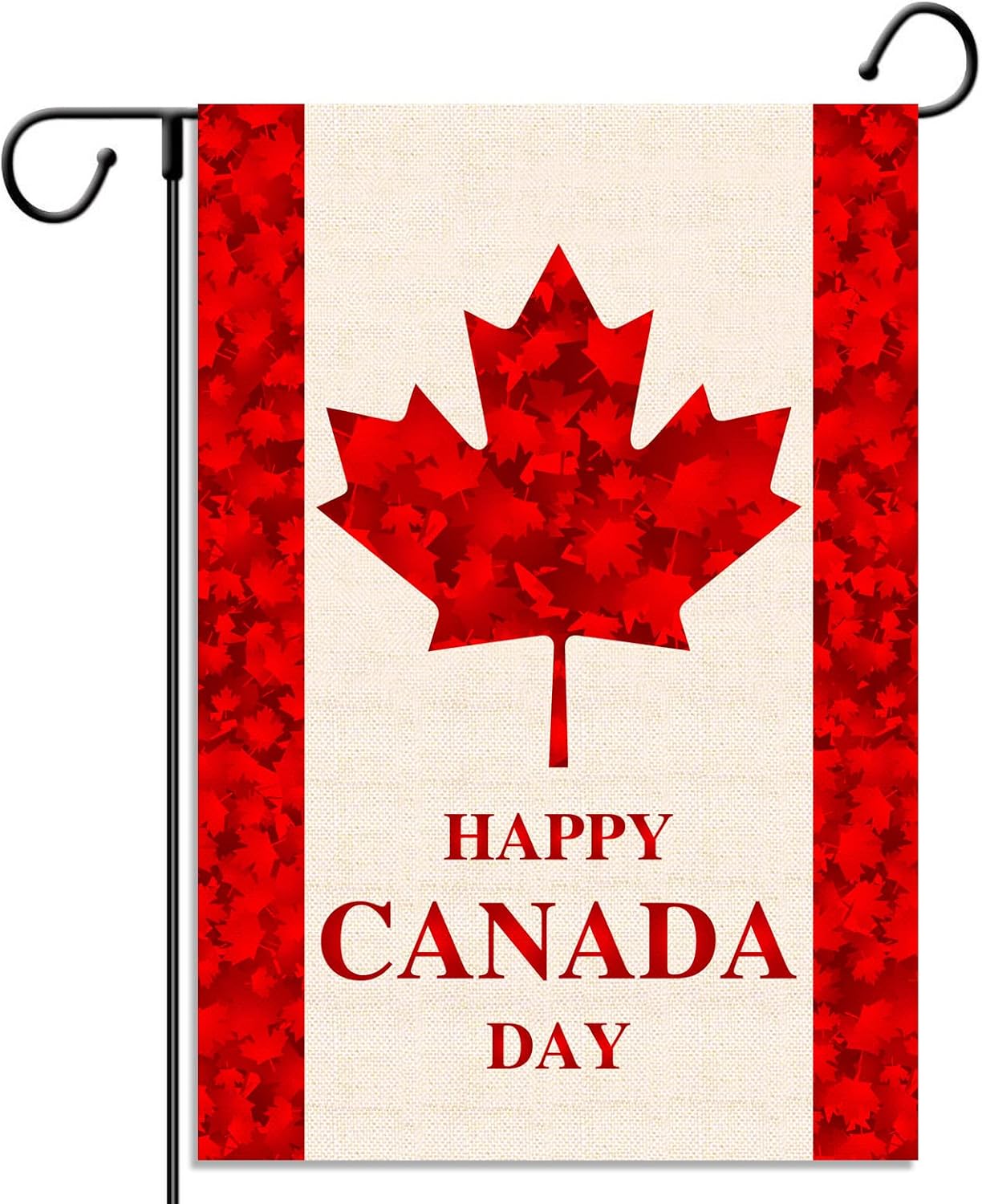 Bandera jardín Canada Day hoja arce doble tamaño