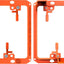 Soporte placa pared para cables HDMI coaxiales y red paquete 2