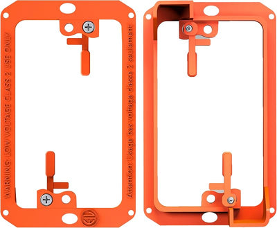 Soporte placa pared para cables HDMI coaxiales y red paquete 2