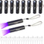 10 Linternas UV 395nm LED USB C portátiles para detección