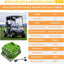 Interruptor relé solenoide 36V para carrito golf EZGO RXV
