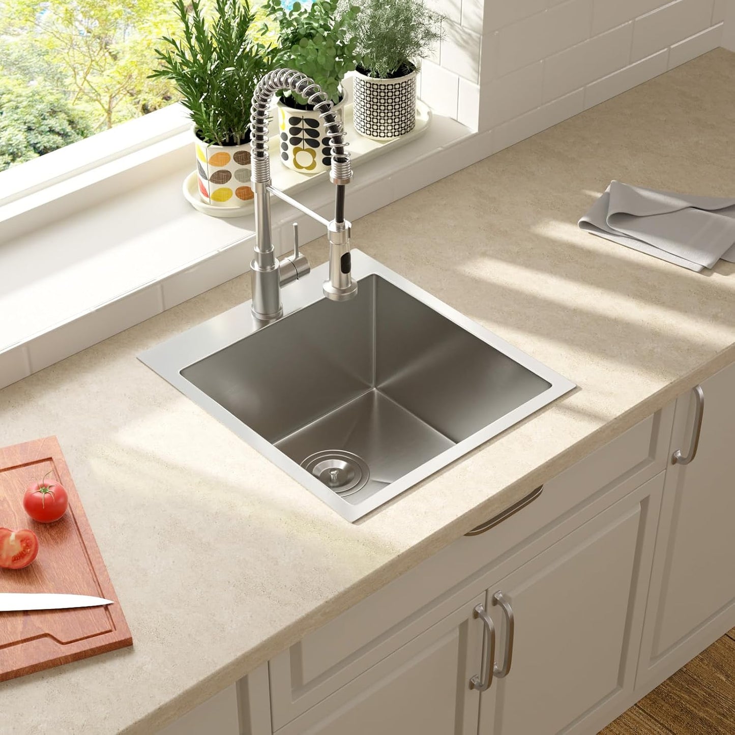 Fregadero cocina 18x20pulg acero inox exterior