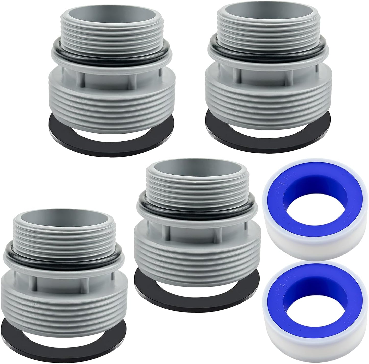 Kit 4560 adaptadores manguera piscina 1.575" a 1 1/2