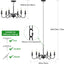 Candelabro hierro negro 6 luces diseño clásico brazo S