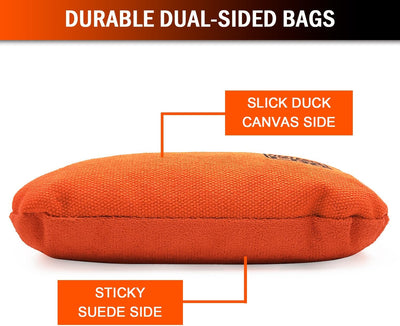 Set 8 bolsas cornhole doble cara resbaladizas adhesivas
