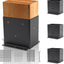 Set 4 anclas poste acero carbono 4x6" soporte exterior