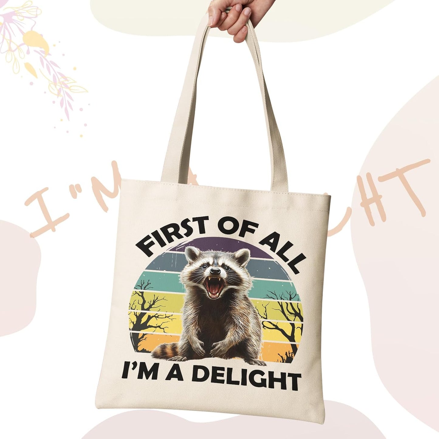 Bolso Canvas Reutiliz. para Mujer Regalo Navidad