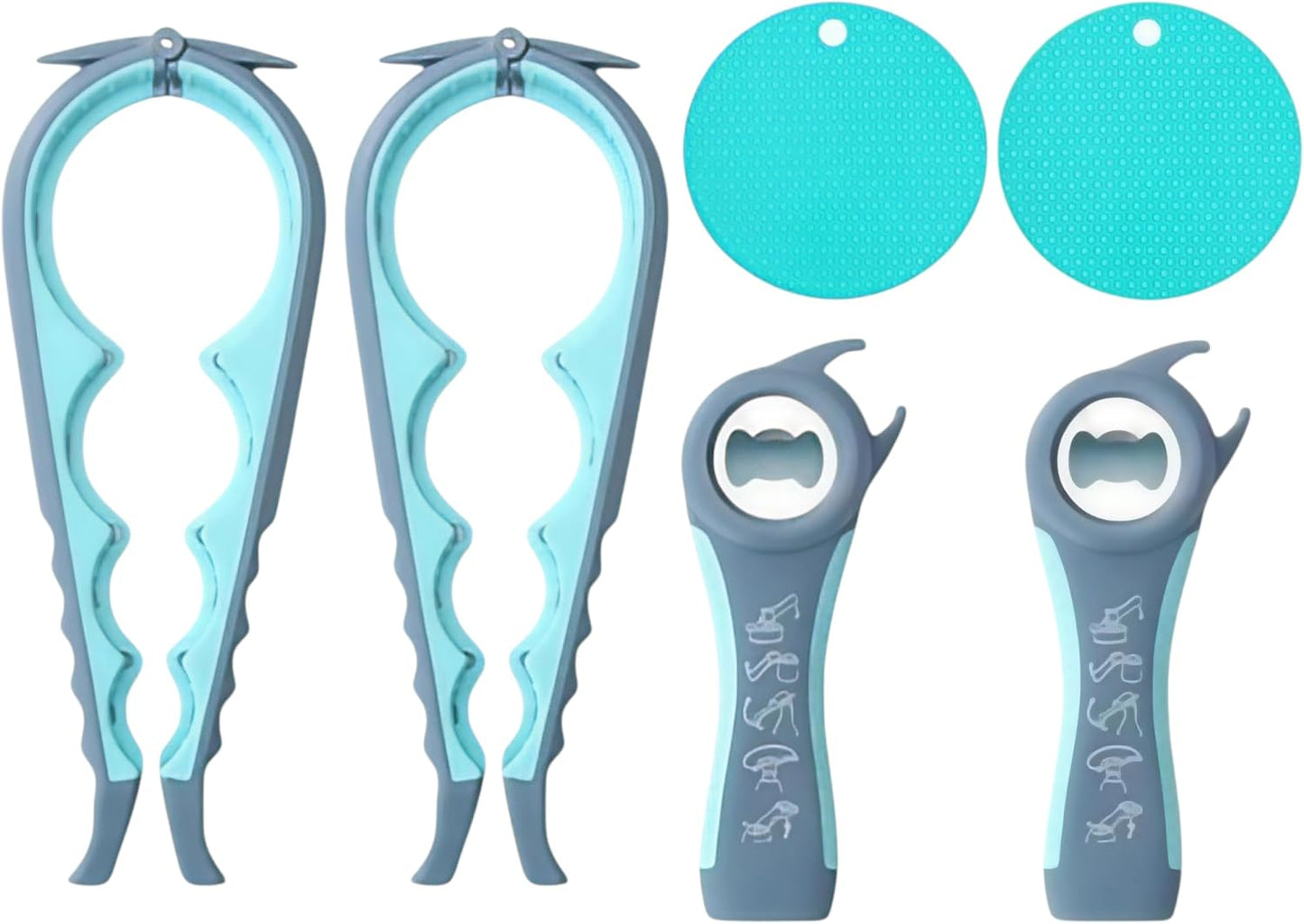 Pack 2 Abridor Tarros 4en1 Adaptativo Manos Débiles Artríticas