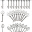 Set 30 Llaves Esqueleto Grandes