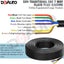 Cable enganche remolque 50pies 14-10AWG 7 vías conector
