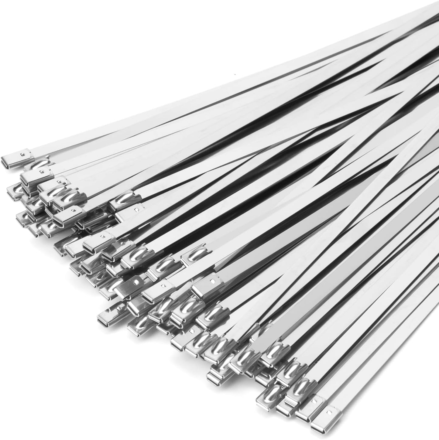 150 Bridas Acero Inox 304 11.8pulg Multiusos Autobloqueantes
