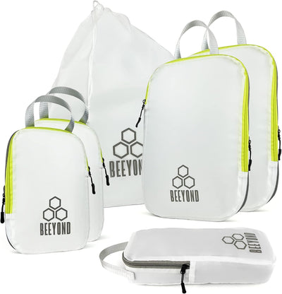 Set 6 Cubos Compresión Viaje Bolsa Accesorios Lavandería