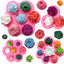 5 Moldes Silicona Flores Decoración Pastel Rosa