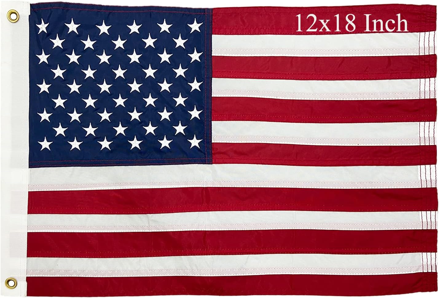 Bandera EE.UU. 12x18" bordada para barcos exteriores