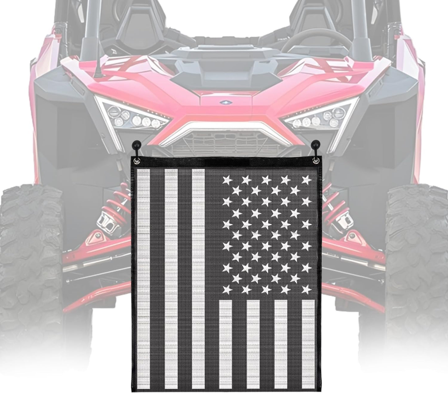 Bolsa basura UTV ATV con cierre mágica malla bandera USA