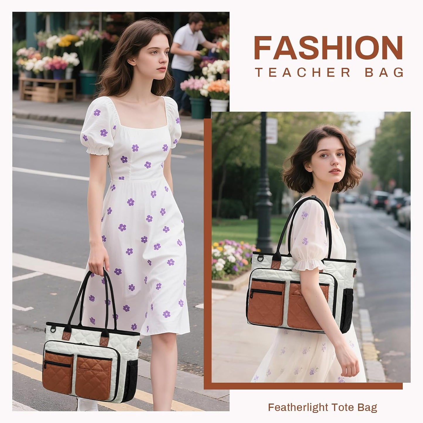 Bolso lona profesora con bolsillo 15.6pulg