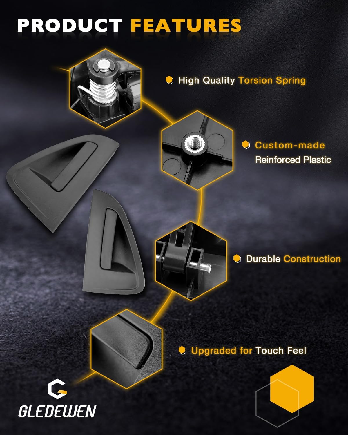 Manijas puerta trasera Chevrolet Spark 13-15 Set
