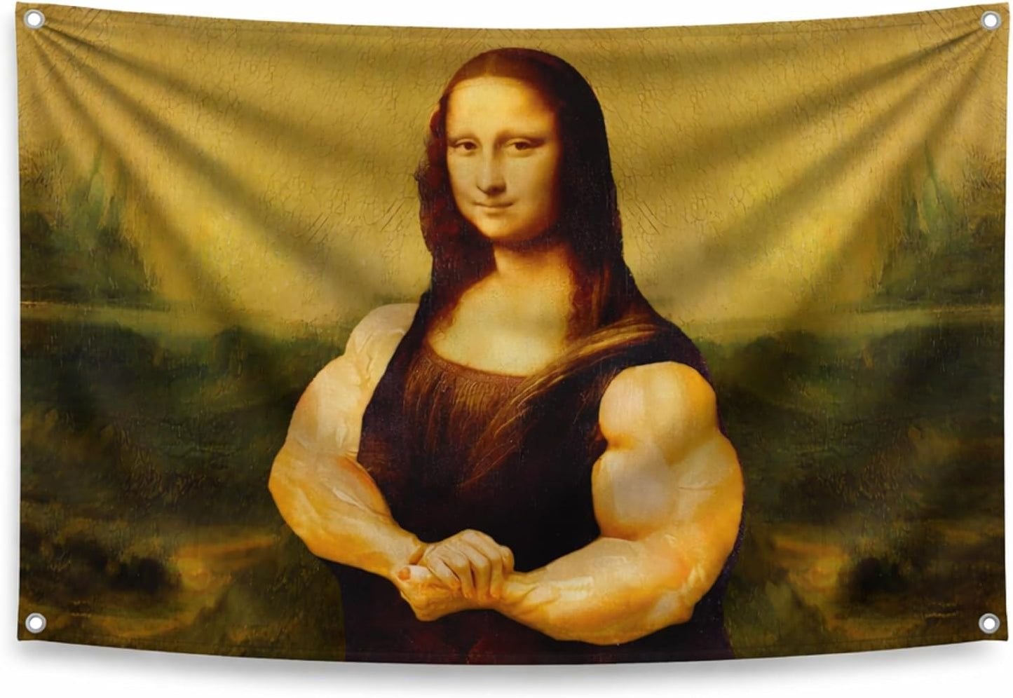 Bandera Mona Lisa 3x5ft poliéster dormitorio