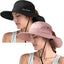 Sombrero safari ala ancha UV para mujer plegable playa verano