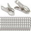 60 Clips Acero Inox 5/8pulg para Invernadero Redes