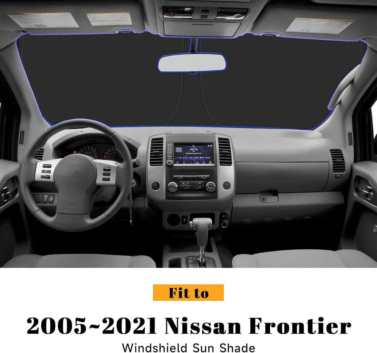 Parasol parabrisas Nissan 05-21 Frontier reflectante plegable