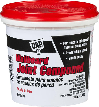 Compuesto uniones pared color blanco 3lb