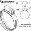Abrazadera manguera acero inox 1/2" 141-165mm