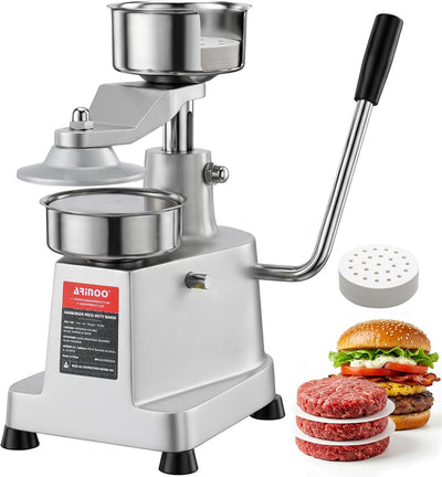 Prensa hamburguesas 4pulg 500 papeles carne res