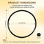 Anillo sellado olla a presion Presto 6-8qt 2 Pzas