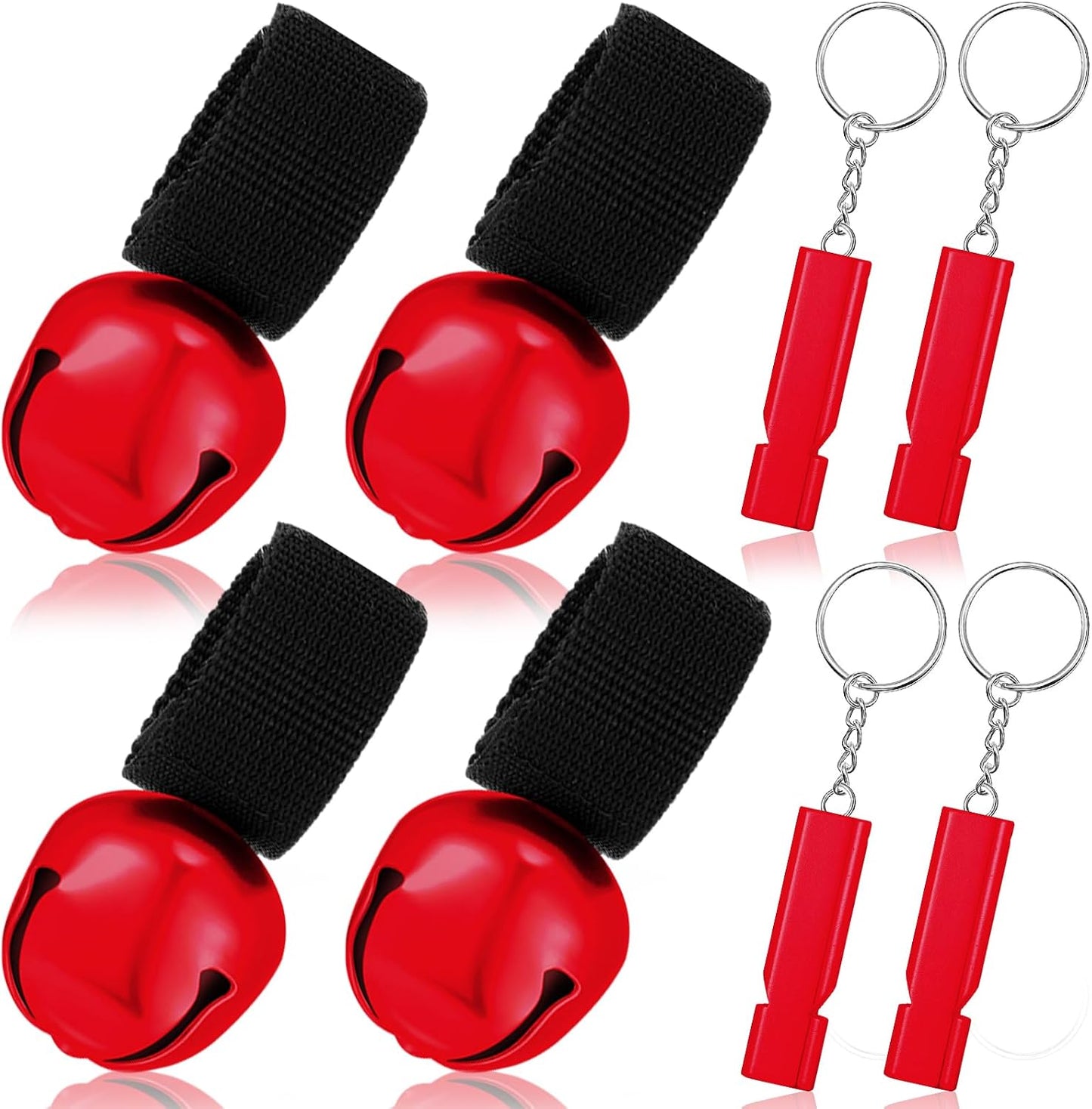 4 Set Campana Oso Silbato Senderismo Campamento